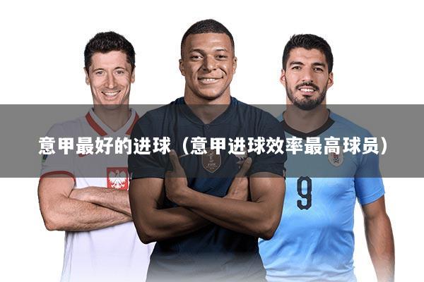 意甲最好的进球（意甲进球效率最高球员）